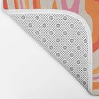 70s Retro Swirl Color Abstract Bath Mat Gallery Image 2