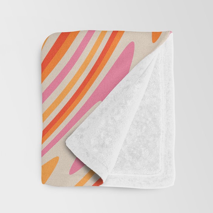 70s Retro Swirl Color Abstract Throw Blanket Gallery Image 3