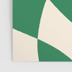 Abstract Mid-Century Composition in Green & Off White Poster Gallery Image 3
