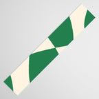 Abstract Mid-Century Composition in Green & Off White Table Runner Gallery Image 3