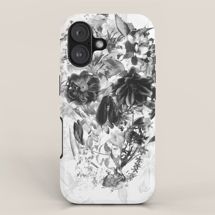 New Skull Light B&W iPhone Case Gallery Image 1