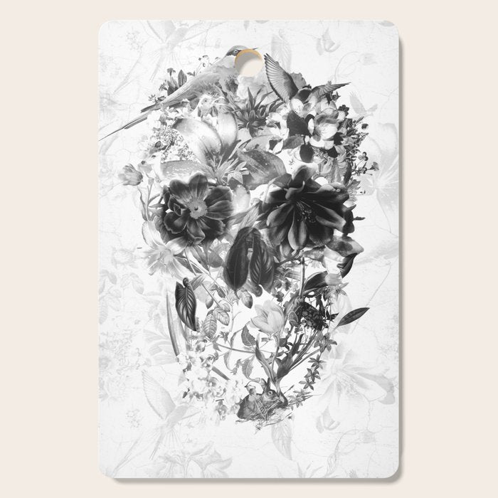 New Skull Light B&W Cutting Board Gallery Image 1