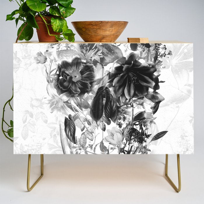New Skull Light B&W Credenza Gallery Image 1