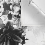 New Skull Light B&W Wall Tapestry Gallery Image 3