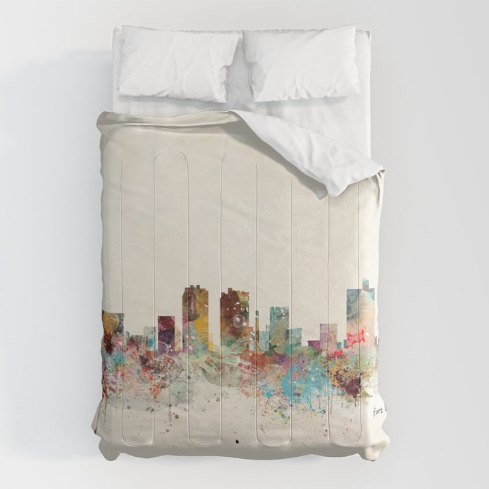 fort worth skyline Comforter Gallery Image 6