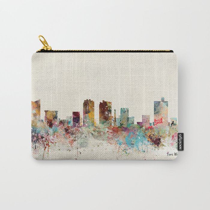 fort worth skyline Carry All Pouch Gallery Image 1