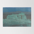 Hiroshi Yoshida, Acropolis Ruins, Athens At Night - Vintage Japanese Woodblock Print Art Rug Gallery Image 2