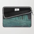 Hiroshi Yoshida, Acropolis Ruins, Athens At Night - Vintage Japanese Woodblock Print Art Laptop Sleeve Gallery Image 2
