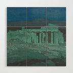 Hiroshi Yoshida, Acropolis Ruins, Athens At Night - Vintage Japanese Woodblock Print Art Wood Wall Art Gallery Image 1