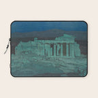 Hiroshi Yoshida, Acropolis Ruins, Athens At Night - Vintage Japanese Woodblock Print Art Laptop Sleeve Gallery Image 1