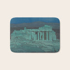 Hiroshi Yoshida, Acropolis Ruins, Athens At Night - Vintage Japanese Woodblock Print Art Bath Mat Gallery Image 1