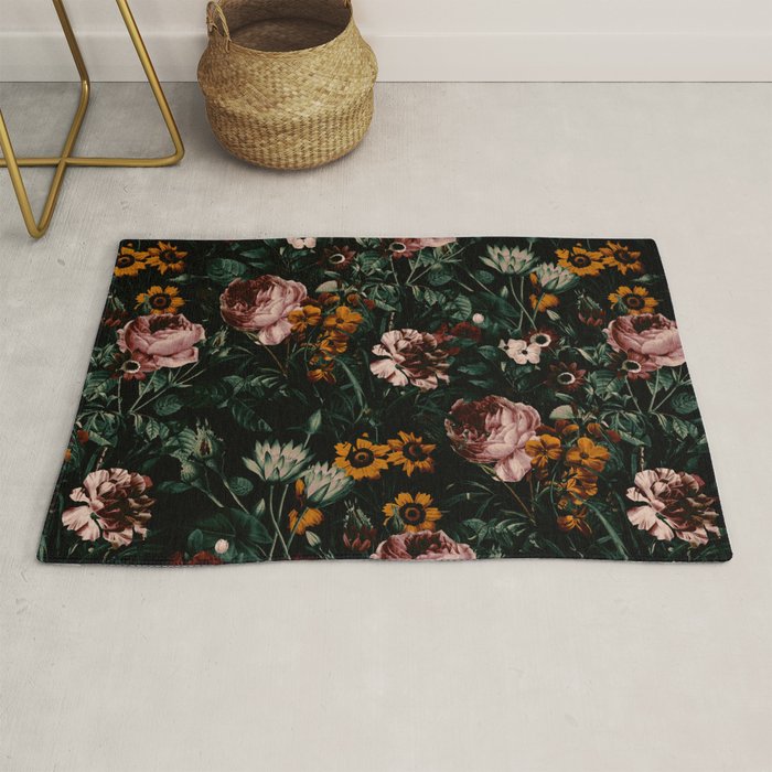 Night Roses Garden Rug Gallery Image 1