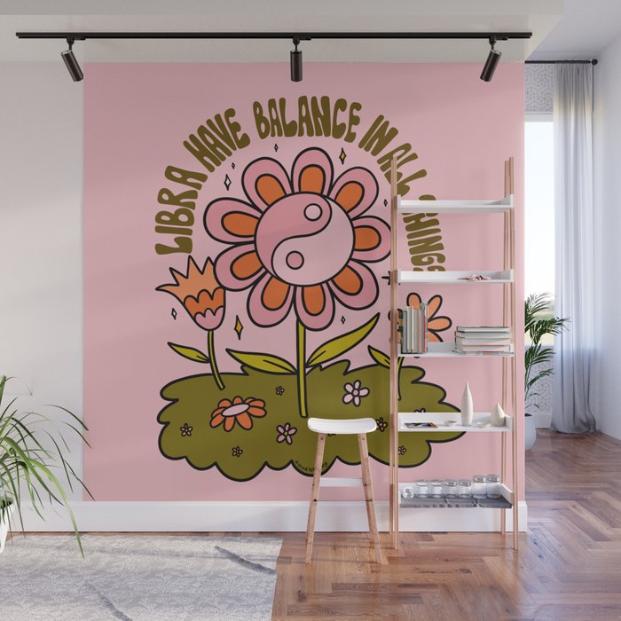 Libra Flower Wall Mural Gallery Image 1