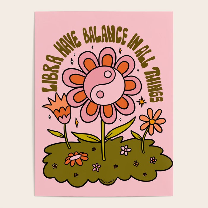 Libra Flower Poster Gallery Image 4