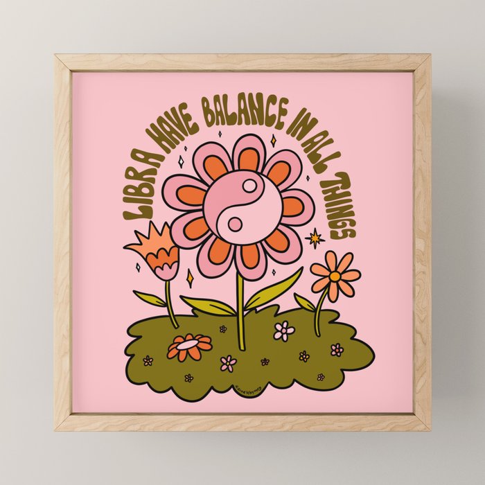 Libra Flower Mini Art Print Gallery Image 1