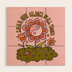 Libra Flower Wood Wall Art Gallery Image 1