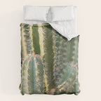 Gold & Green Cacti | Marrakech Botanical Photography Duvet Cover Gallery Image 6