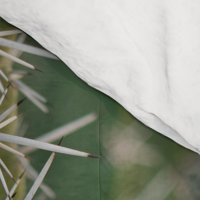 Gold & Green Cacti | Marrakech Botanical Photography Comforter Gallery Image 4