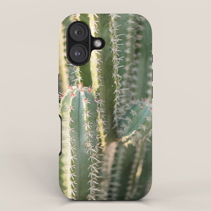 Gold & Green Cacti | Marrakech Botanical Photography iPhone Case Gallery Image 1