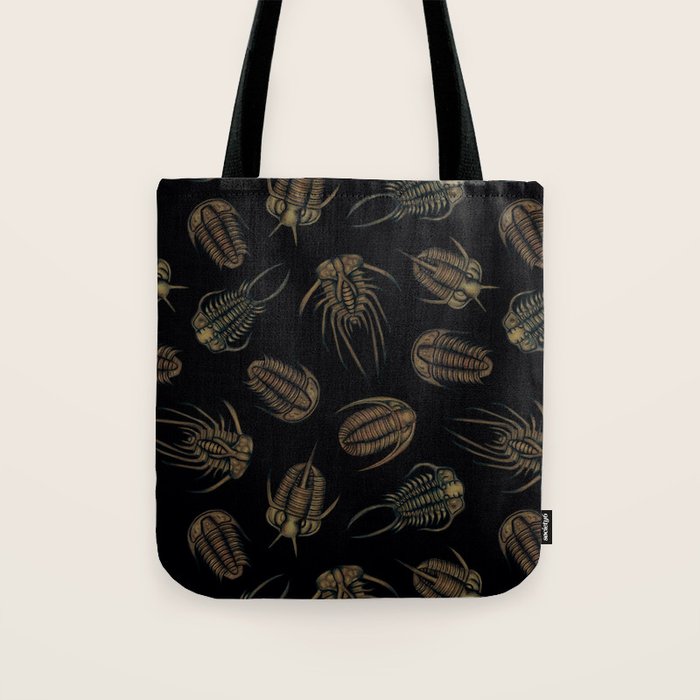 Trilobites - Marine Fossil Pattern Tote Bag Gallery Image 1
