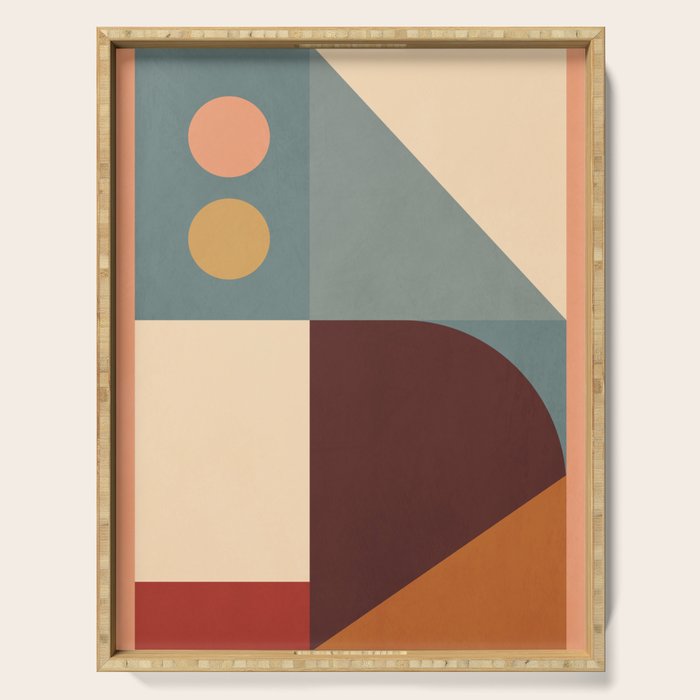 Abstract Geometric Shapes 47 Serving Tray Gallery Image 1