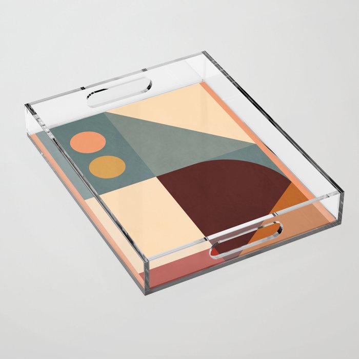 Abstract Geometric Shapes 47 Acrylic Tray Gallery Image 1