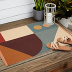 Abstract Geometric Shapes 47 Outdoor Rug Gallery Image 2