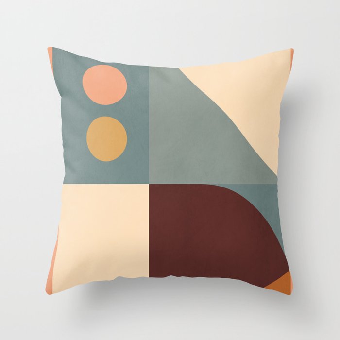 Abstract Geometric Shapes 47 Throw Pillow Gallery Image 6