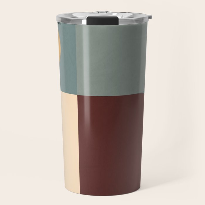Abstract Geometric Shapes 47 Travel Mug Gallery Image 1