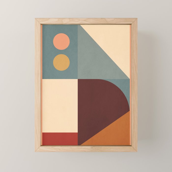 Abstract Geometric Shapes 47 Mini Art Print Gallery Image 1