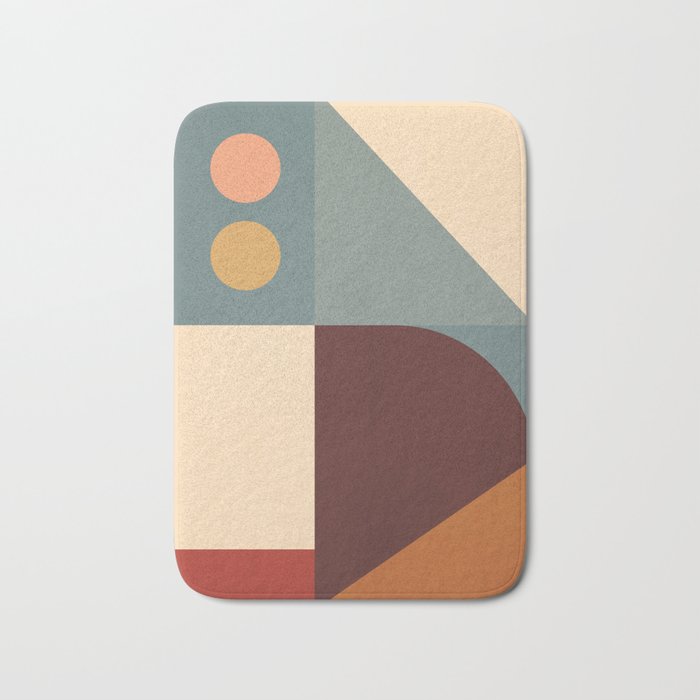 Abstract Geometric Shapes 47 Bath Mat Gallery Image 1