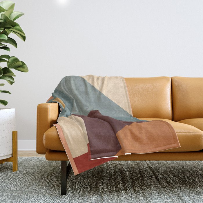 Abstract Geometric Shapes 47 Throw Blanket Gallery Image 1