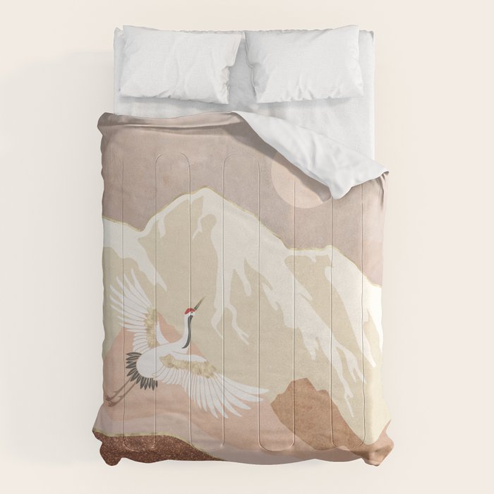 Sugar Mountain Crane Comforter Gallery Image 1