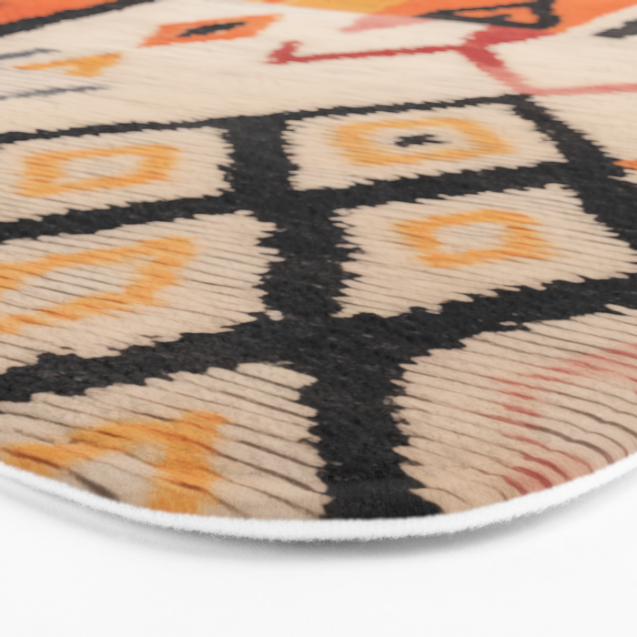 Moroccan Berber Rug Design No.54 - Multicolor, Ivory White Bath Mat Gallery Image 3