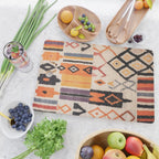 Moroccan Berber Rug Design No.54 - Multicolor, Ivory White Cutting Board Gallery Image 2