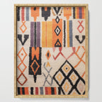 Moroccan Berber Rug Design No.54 - Multicolor, Ivory White Serving Tray Gallery Image 1