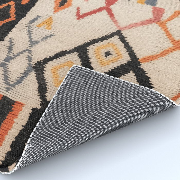Moroccan Berber Rug Design No.54 - Multicolor, Ivory White Rug Gallery Image 4