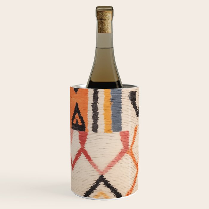 Moroccan Berber Rug Design No.54 - Multicolor, Ivory White Wine Chiller Gallery Image 3