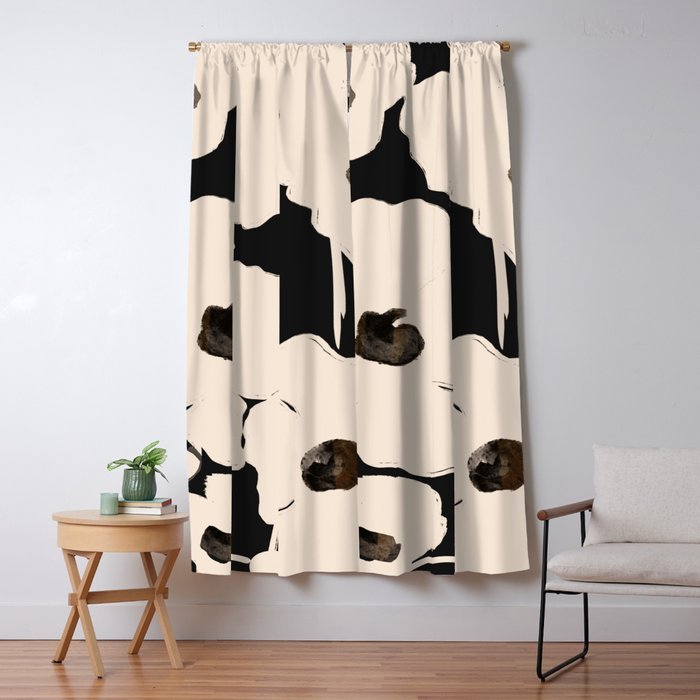 Abstract Flowers Window Curtain Gallery Image 5
