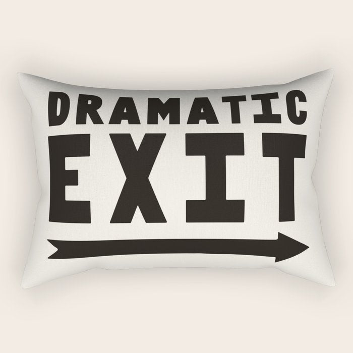Dramatic Exit Rectangular Pillow Gallery Image 2