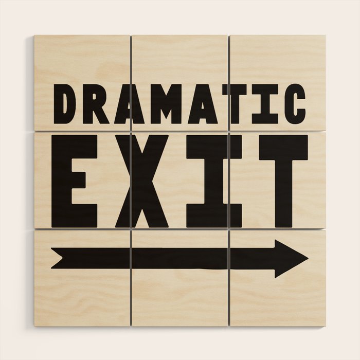 Dramatic Exit Wood Wall Art Gallery Image 1
