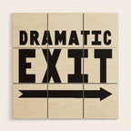 Dramatic Exit Wood Wall Art Gallery Image 1