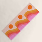 Abstraction_SUNSET_OCEAN_COLOR_POP_ART_Minimalism_009D Yoga Mat Gallery Image 1