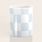 pale blue and white checkered nursery style design for boys Coffee Mug Gallery Image 4