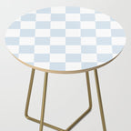 pale blue and white checkered nursery style design for boys Side Table Gallery Image 2