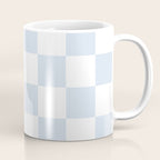 pale blue and white checkered nursery style design for boys Coffee Mug Gallery Image 1
