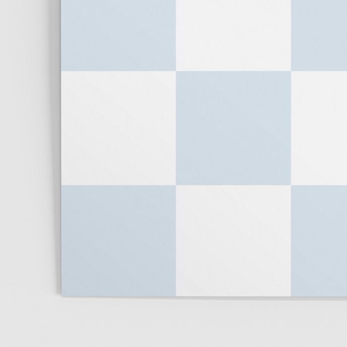 pale blue and white checkered nursery style design for boys Poster Gallery Image 3