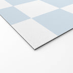 pale blue and white checkered nursery style design for boys Welcome Mat Gallery Image 2