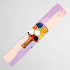 The Juggle Is Real. Ping-Pong Table Tennis Hustle, Sports Active Painting, Eclectic Bohemian Contemporary Motivation, Boss Mindset Work For Yourself Independence Illustration Table Runner Gallery Image 3
