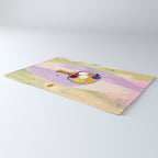 The Juggle Is Real. Ping-Pong Table Tennis Hustle, Sports Active Painting, Eclectic Bohemian Contemporary Motivation, Boss Mindset Work For Yourself Independence Illustration Rug Gallery Image 3